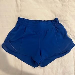 Lululemon Hotty Hot high rise 2.5 Symphony Blue size 4